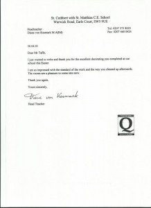 School Reference, Earl's Court SW5